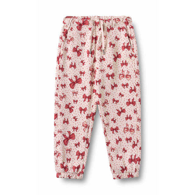 Cosmo Sweatpants in Almond Peach Bows