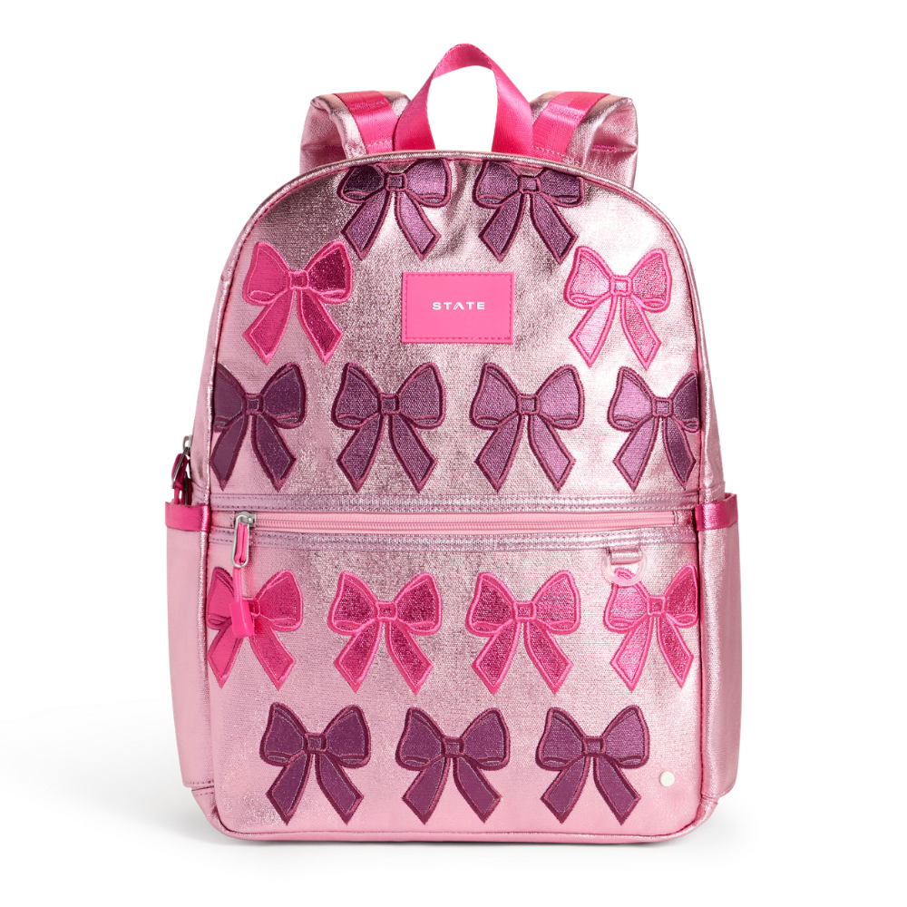 Kane Backpack in Metallic Patchwork Bows