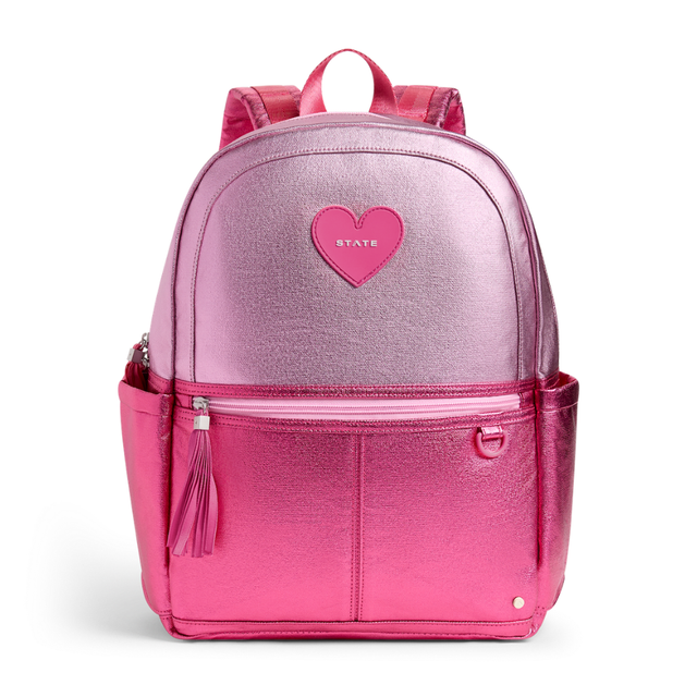 Kane Backpack in Metallic Pink/Hot Pink Colorblock