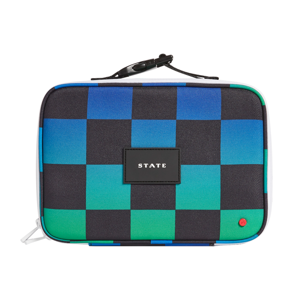 Rodgers Lunch Box in Blue Checkered