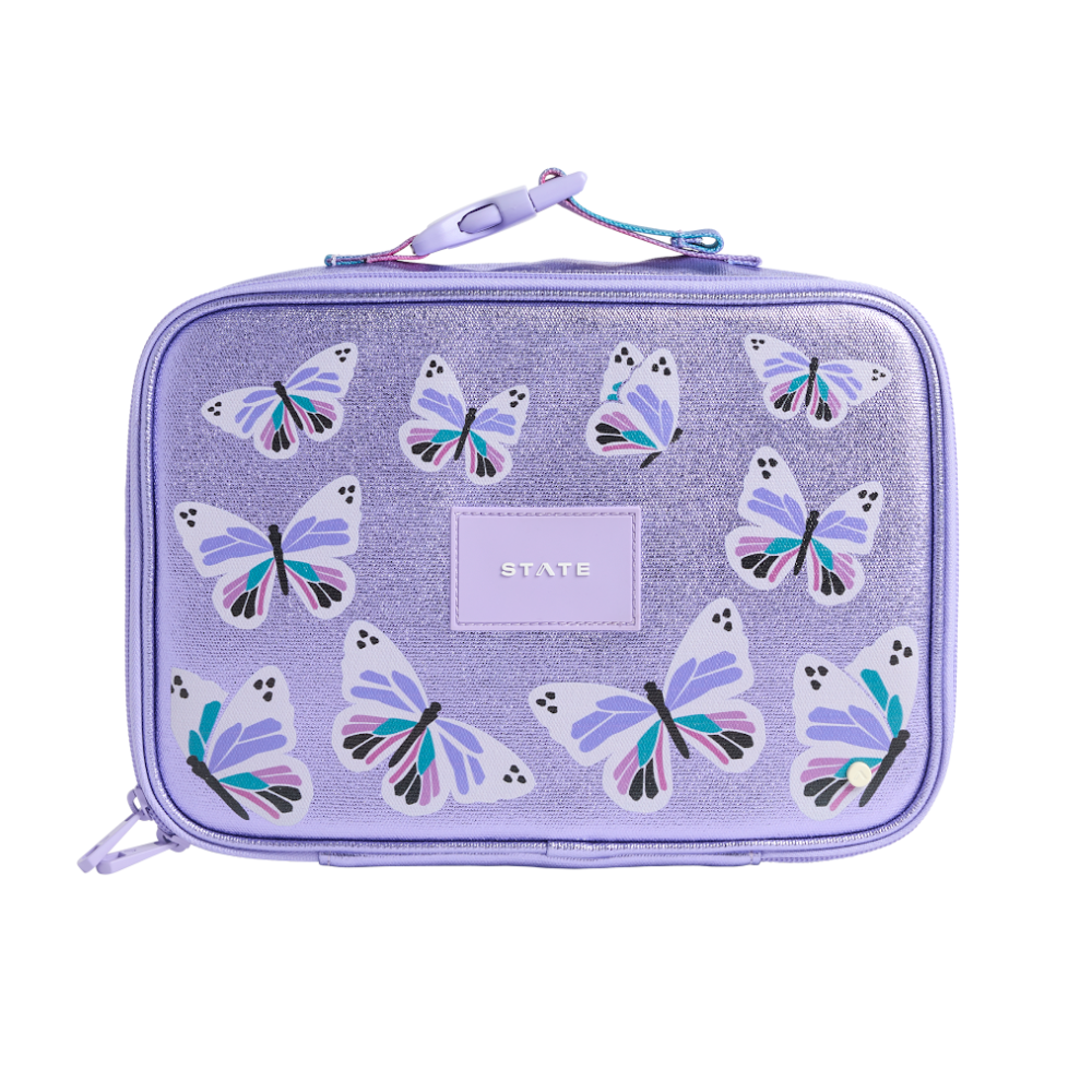 Rodgers Lunch Box in Metallic Butterfly