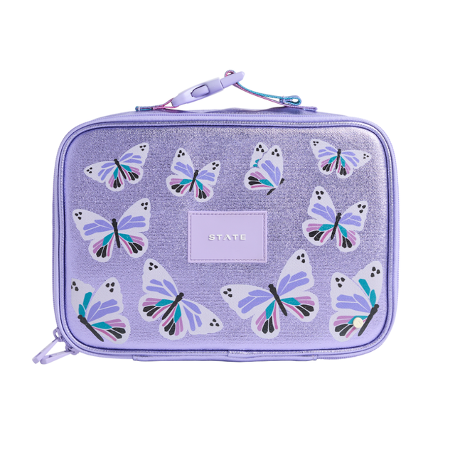 Rodgers Lunch Box in Metallic Butterfly