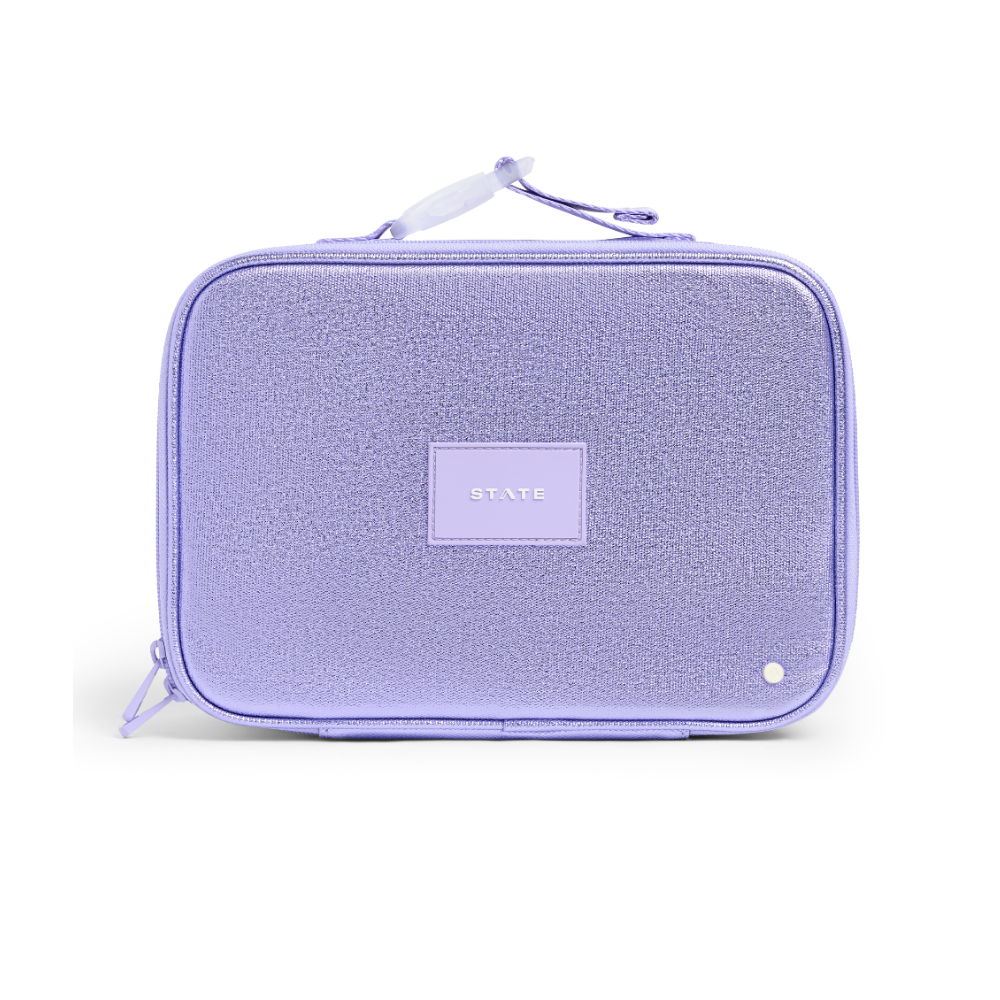 Rodgers Lunch Box in Metallic Lilac