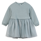 Birdie Dress in Blue Knit