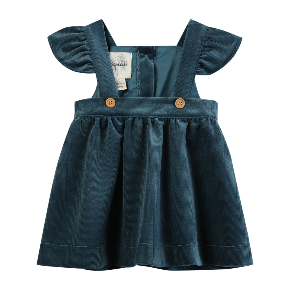 Brielle Pinafore in Teal