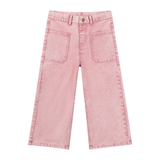 Dahlia Wide Leg Jeans in Rose