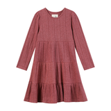 Iona Dress Long Sleeve in Cranberry