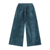Jenna Pants in Teal Velour