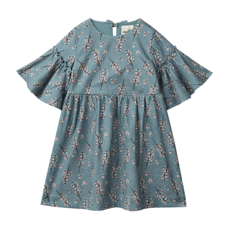 Mercy Dress in Teal Blossoms