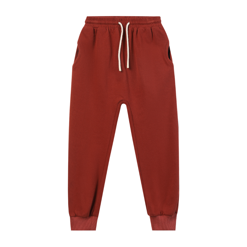 Comfy Jersey Jog Pants in Burgundy