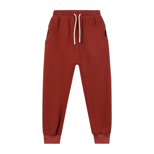 Comfy Jersey Jog Pants in Burgundy
