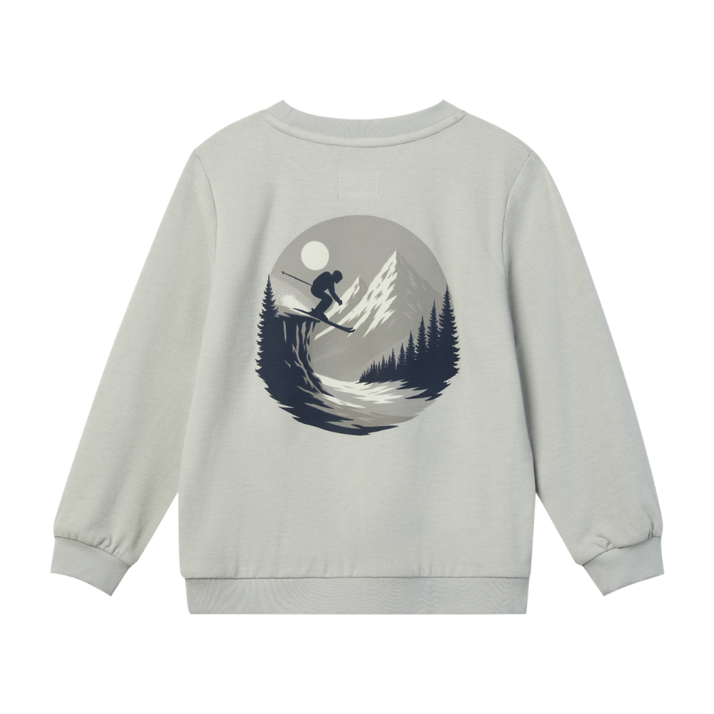Jester Sweatshirt in Grey Ski Print