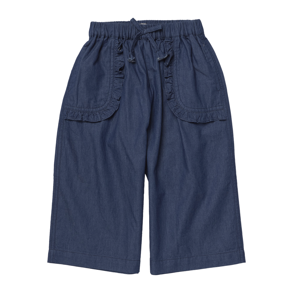 Bailey Ruffle Pant - Chambray