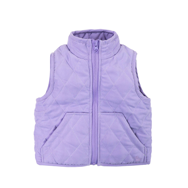 Barn Quilted Vest in Lilac