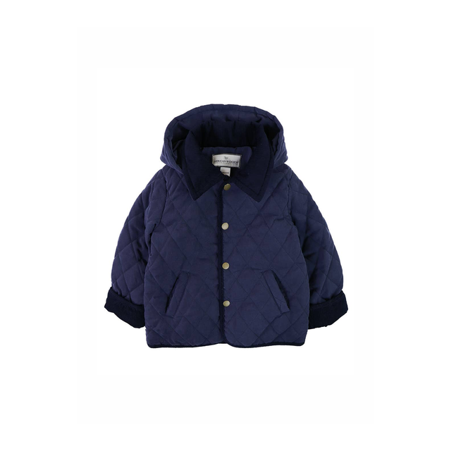 Detachable Hood Jacket in Navy