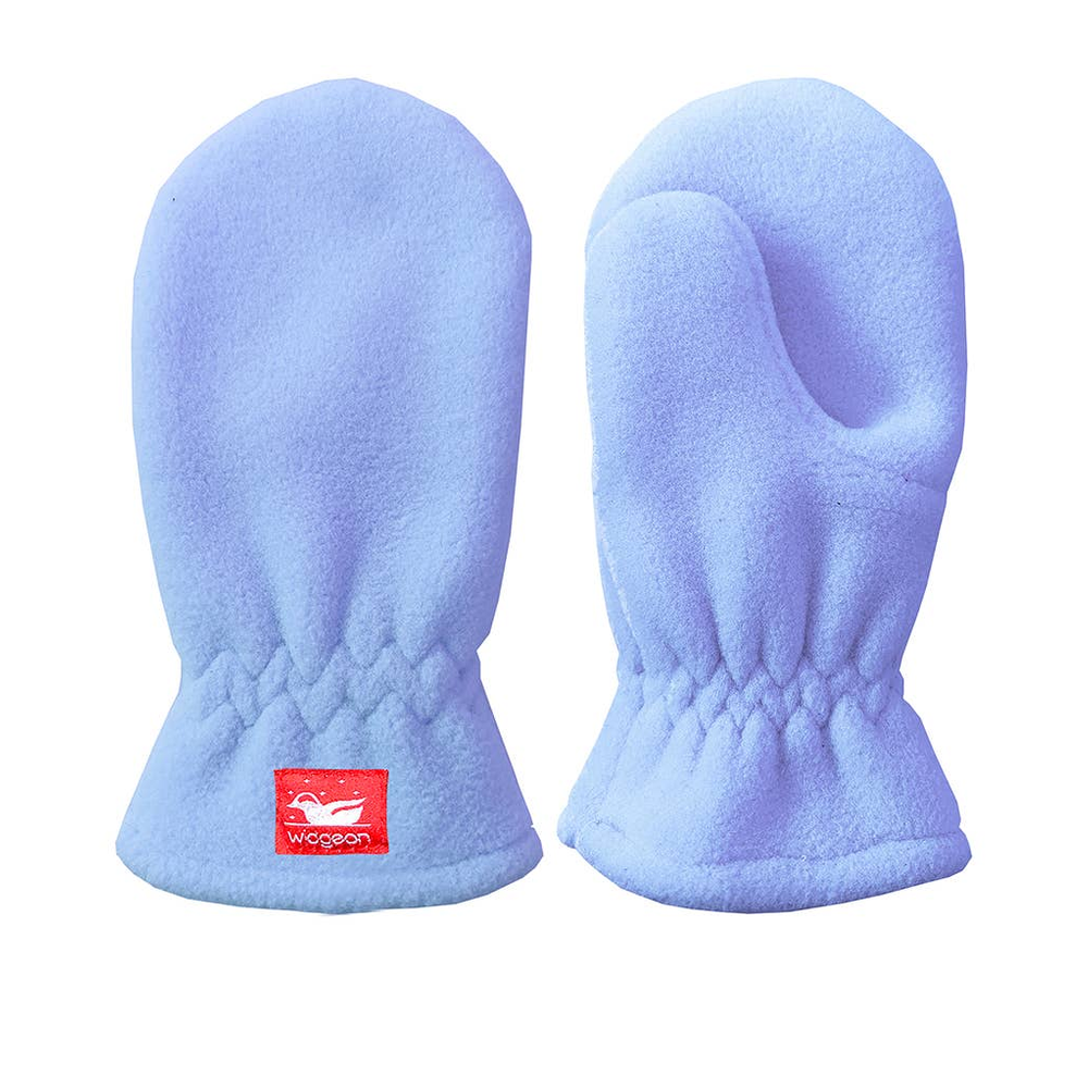 Fleece Mittens in Light Blue