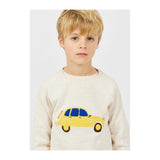 Car Sweatshirt in Heathered Sand