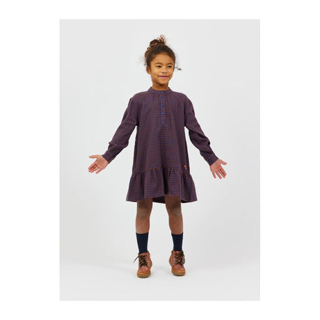 Gingham Dress in Brown