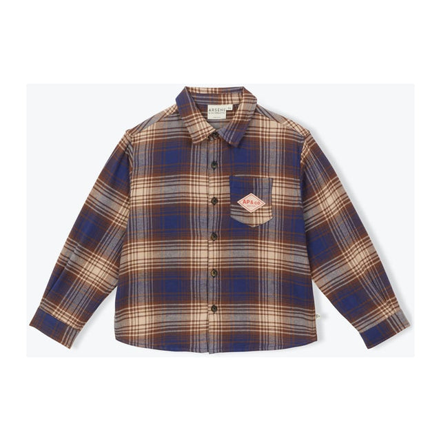 Plaid Shirt in Navy