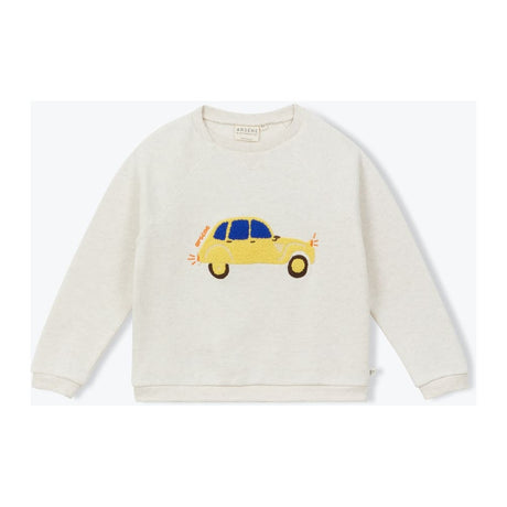 Car Sweatshirt in Heathered Sand