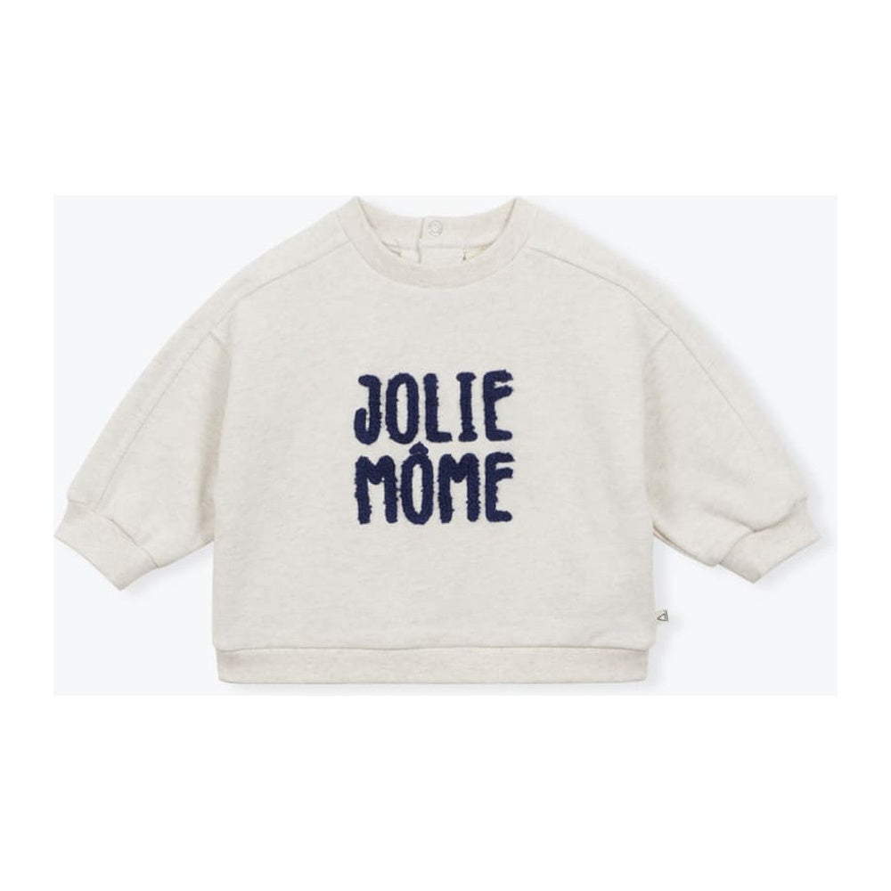 Cutie Baby Sweatshirt in Heathered Sand