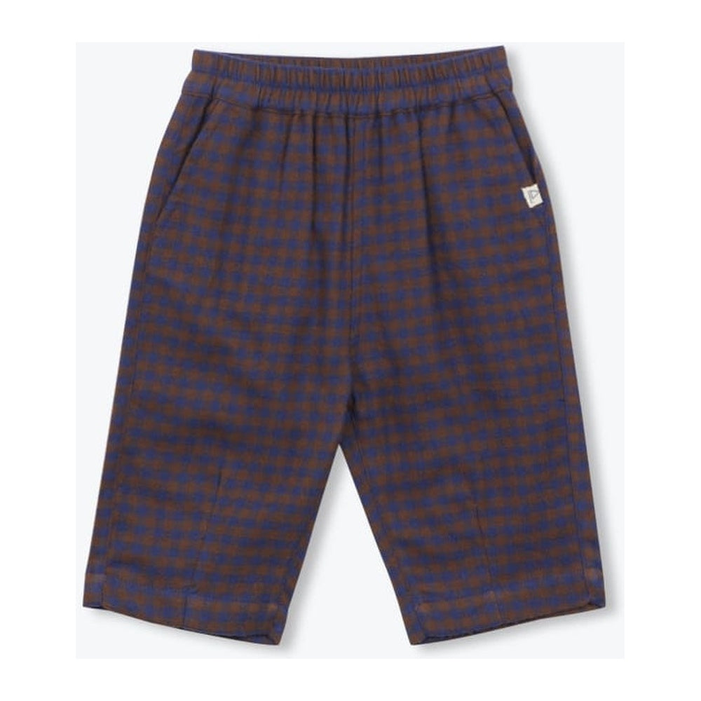 Gingham Baby Pants in Brown