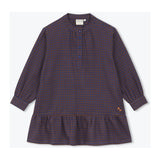 Gingham Dress in Brown