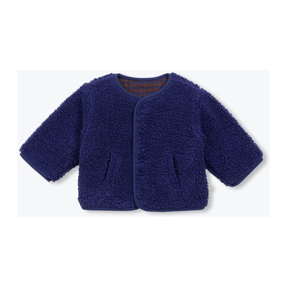 Sherpa Baby Reversible Jacket in Navy