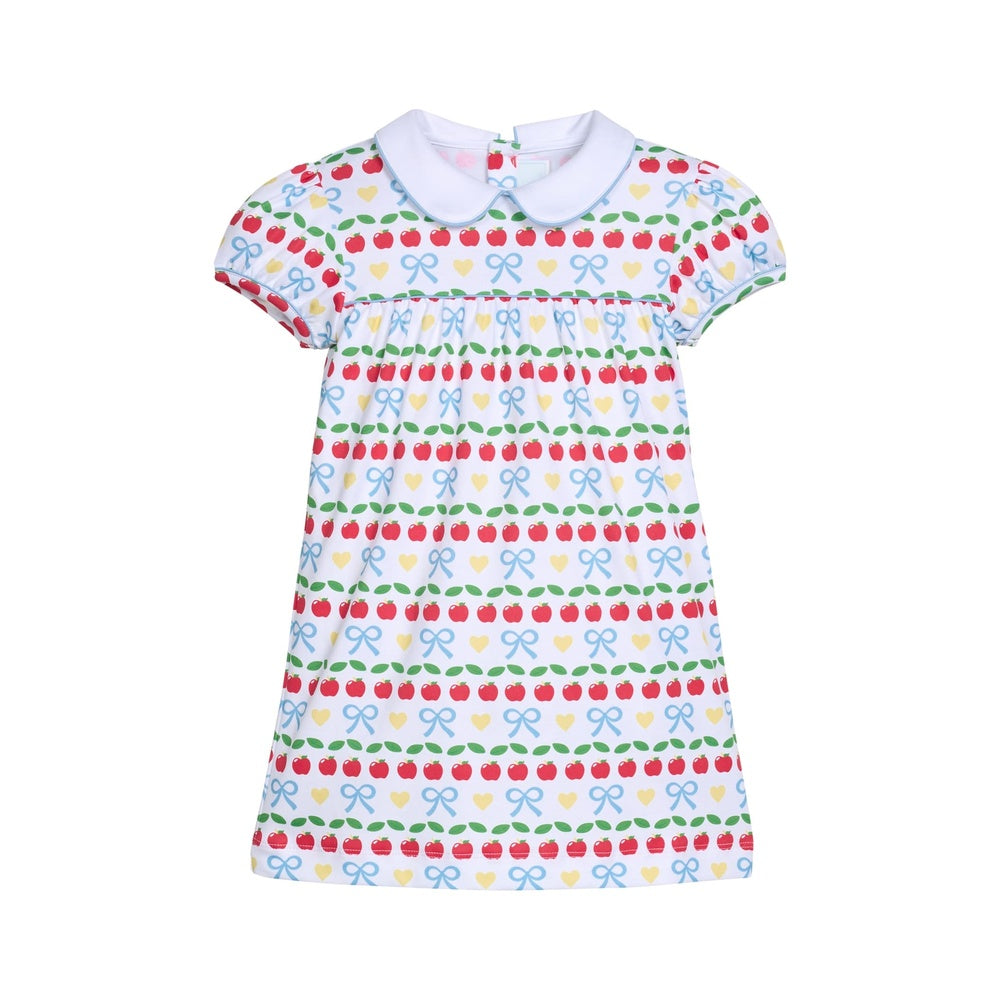 Short Sleeve Evelyn Dress in Apple Days