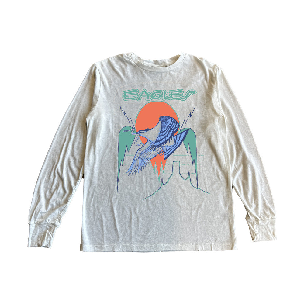 Eagles Soaring Long Sleeve Tee in Vintage White
