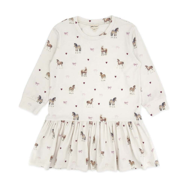Jules Hacci Dress in Ivory Horse