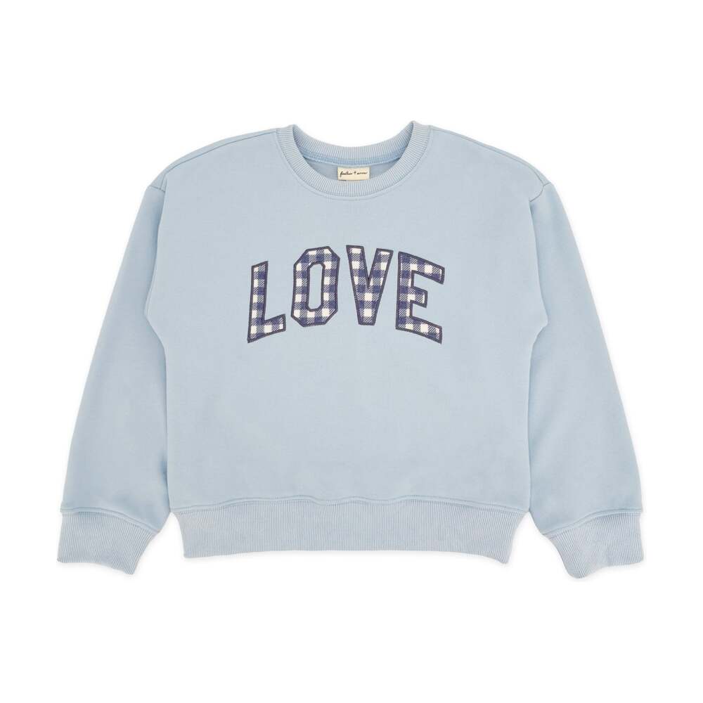 Love Sweatshirt in Cloudy Blue