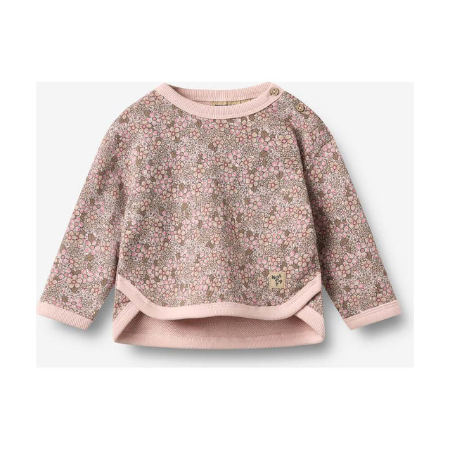 Emery Sweatshirt in Rose Brown Flowers