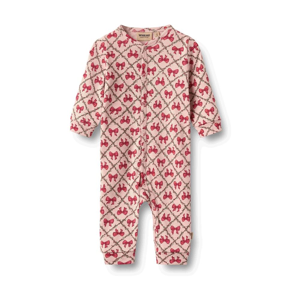 Nikola Jumpsuit in Dim Rose Bows