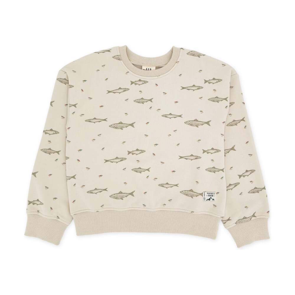 Ryder Fishing Sweatshirt in Oatmeal