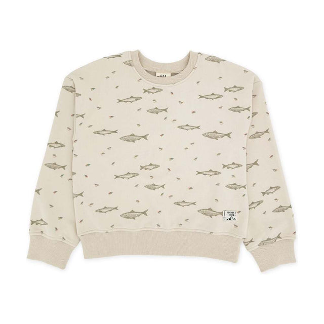 Ryder Fishing Sweatshirt in Oatmeal
