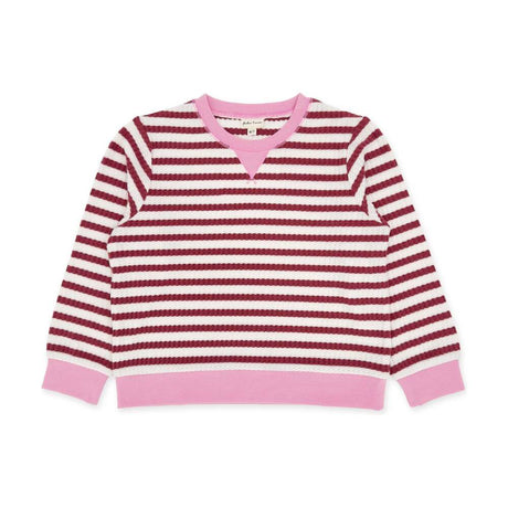 Scout Stripe Top in Mystic Maroon