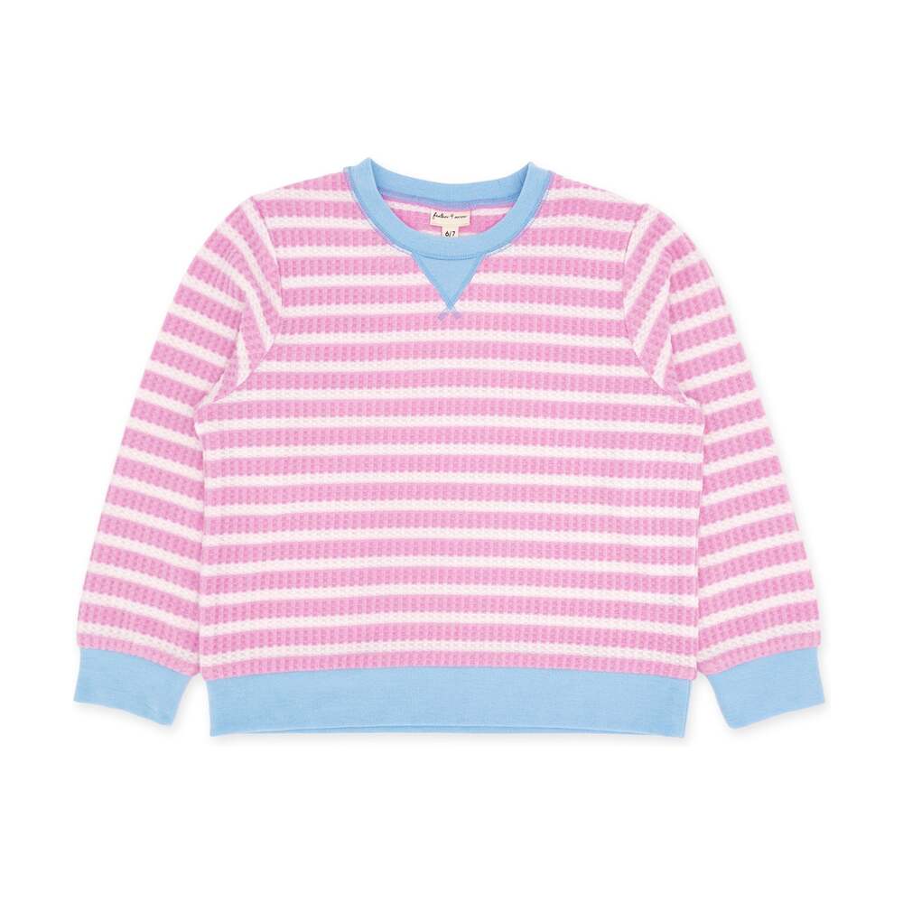 Scout Stripe Top in Pink Gloss