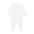Zipper Footie - Safari Toile de Jouy