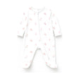 Zipper Footie - Baby Girl Carriage