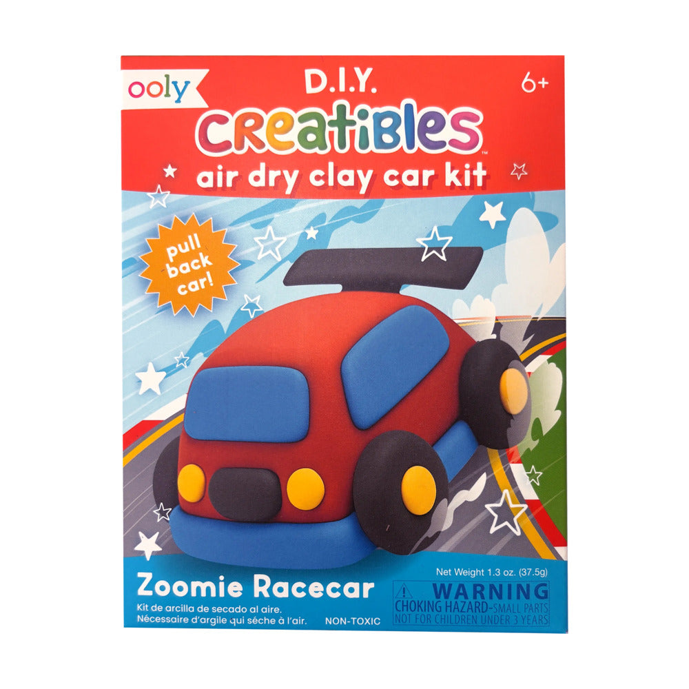 Creatibles Air Dry Clay Car Kit - Zoomie Racecar