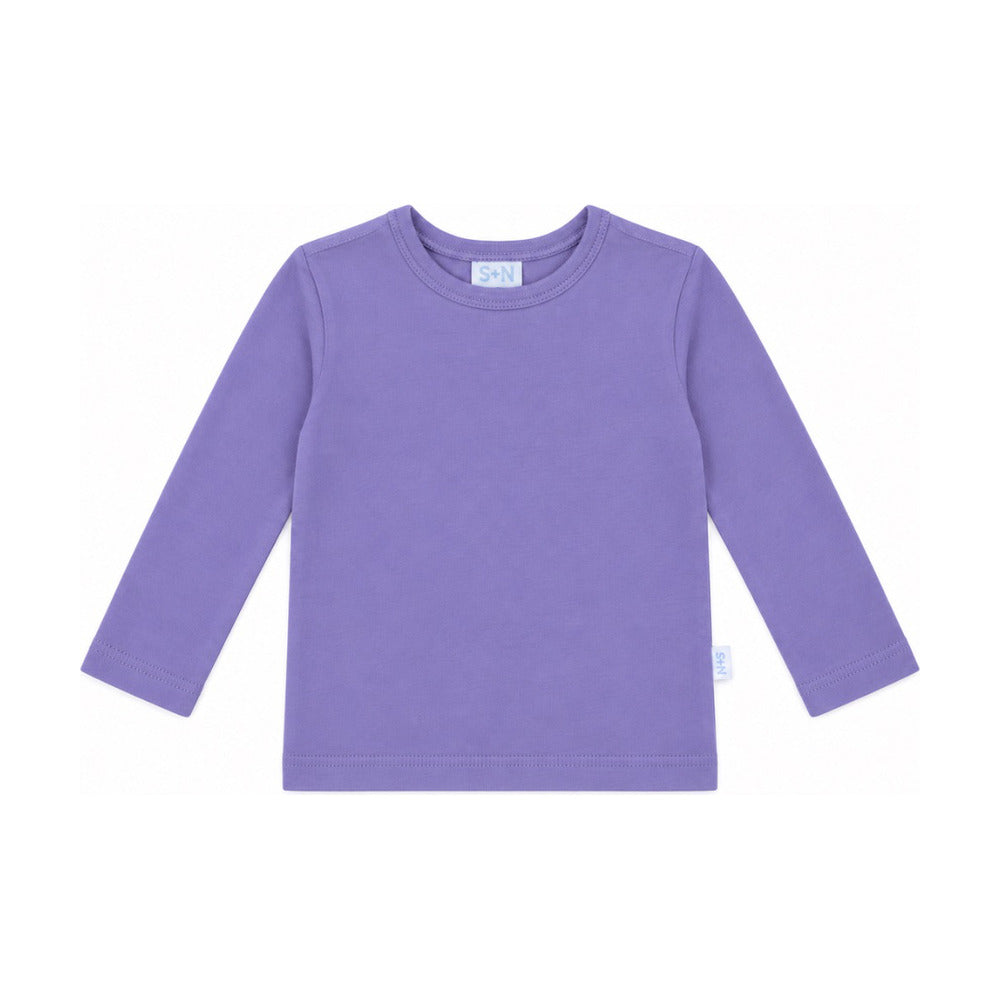 Baby Basic Long Sleeve Tee in Lavender