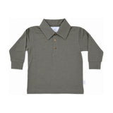 Baby Classic Long Sleeve Polo in Olive