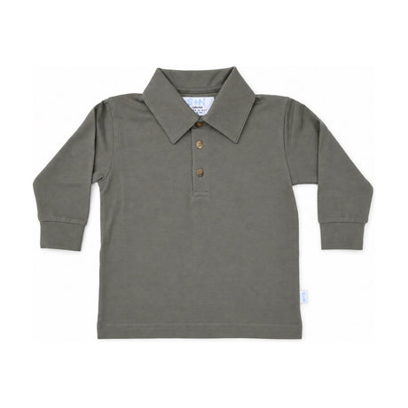 Baby Classic Long Sleeve Polo in Olive