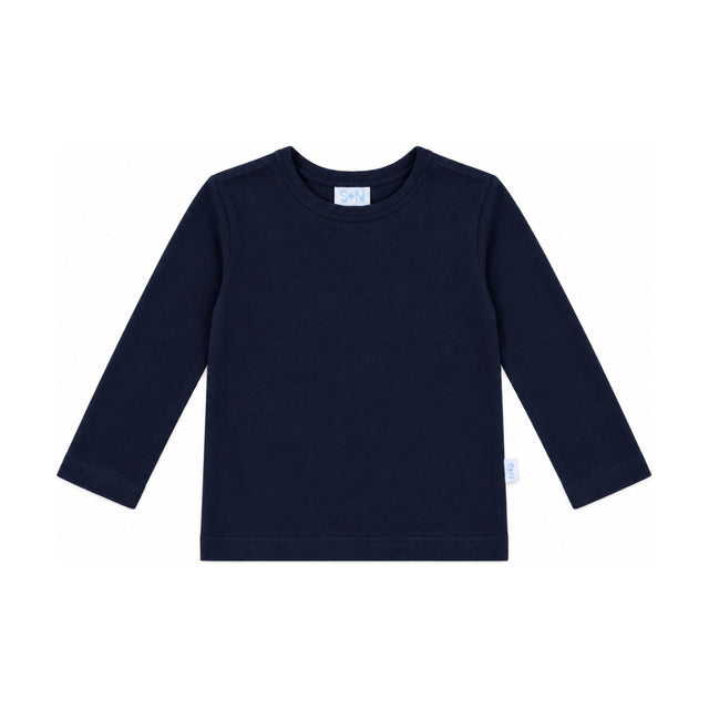 Baby Classic Long Sleeve Tee in Navy