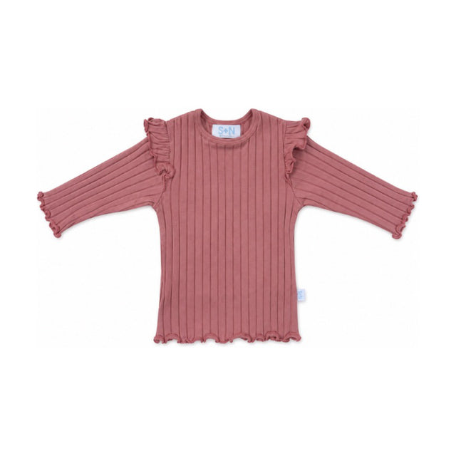 Baby Ruby Ruffle Top in Blush Pink