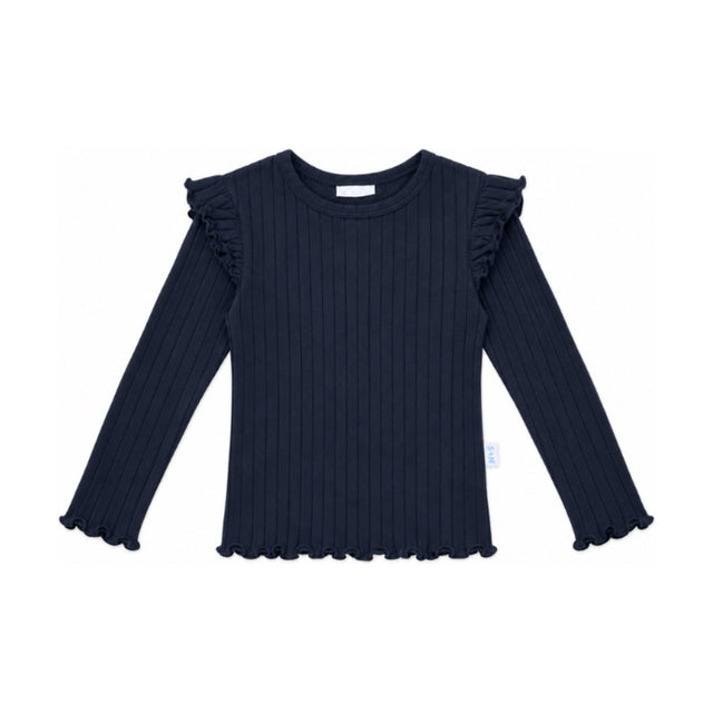 Baby Ruby Ruffle Top in Navy