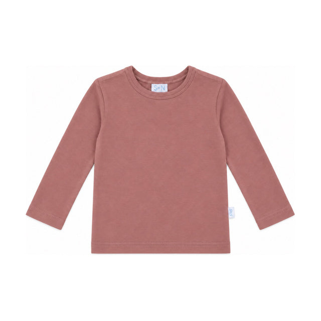 Girls Basic Long Sleeve Tee in Pink