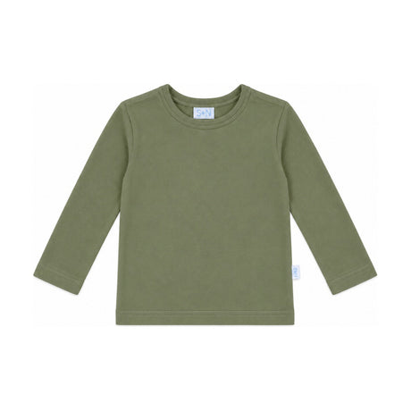 Girls Basic Long Sleeve Tee in Sage