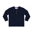 Kids Classic Henley Long Sleeve Tee in Navy